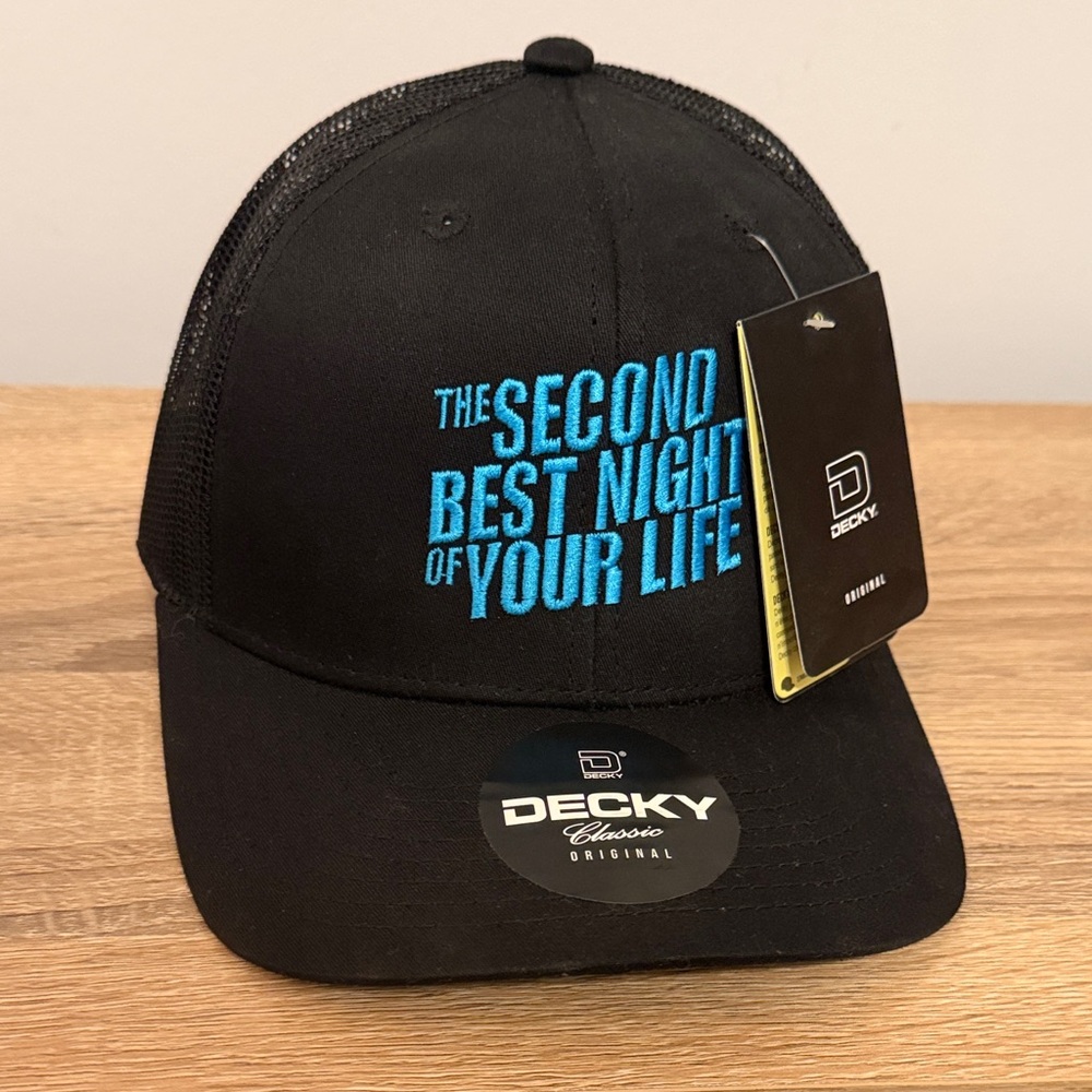 Brett Goldstein souvenir Black Cap with Blue Embroidery